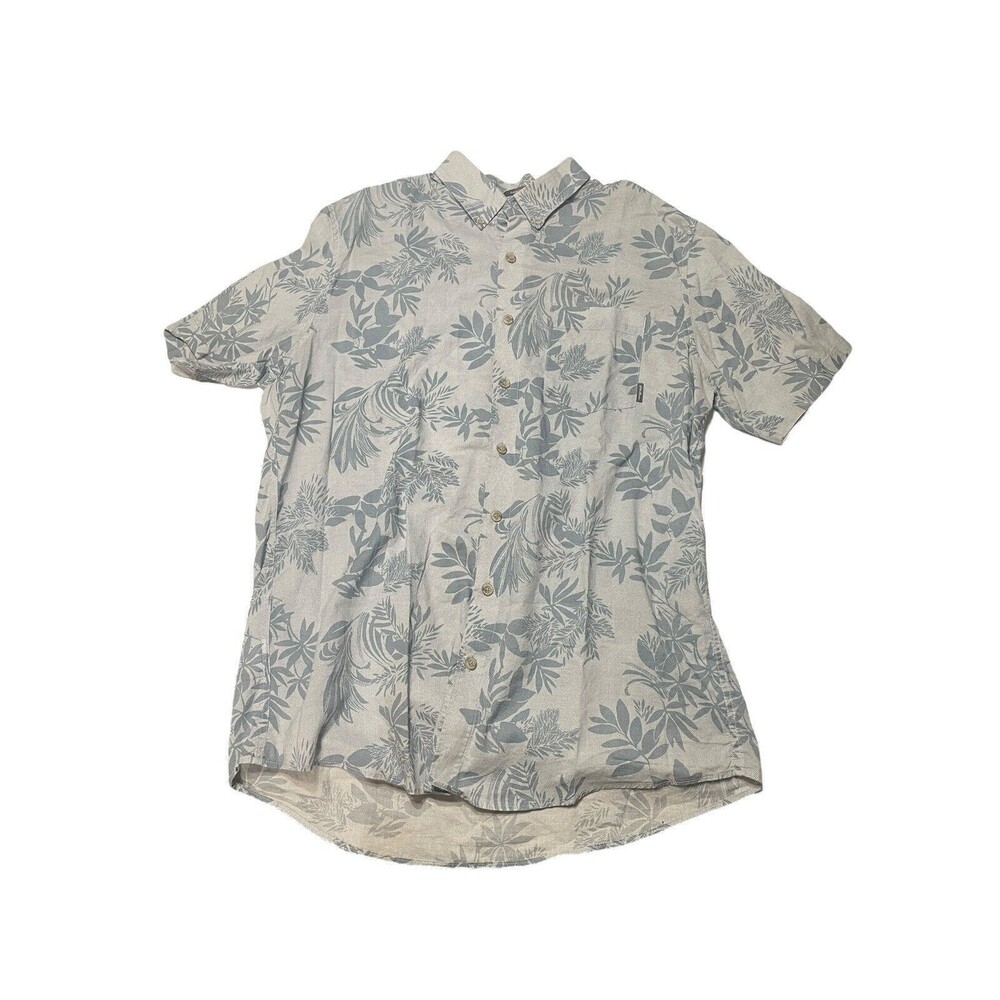 Eddie Bauer Button Down TXL Tall XL Men's Classic‎ Fit Floral Hawaiian Shirt